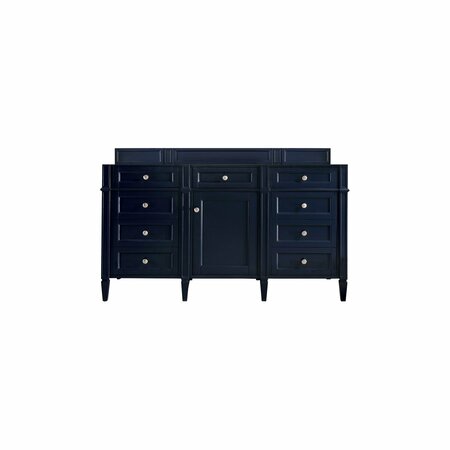 JAMES MARTIN VANITIES Brittany 60in Single Vanity Cabinet, Victory Blue 650-V60S-VBL